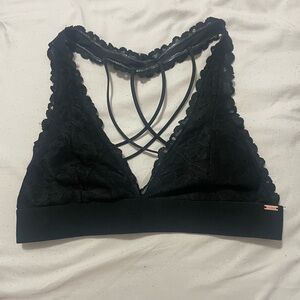 PINK Victoria’s Secret black lace bralette